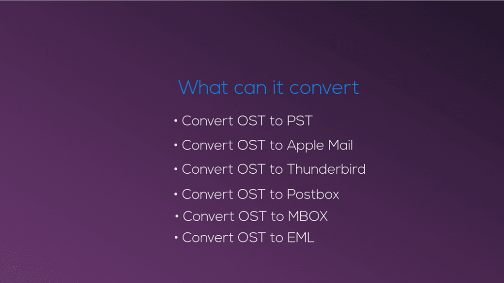 ost to pst converting software