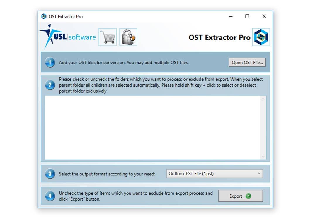 convert ost format into pst