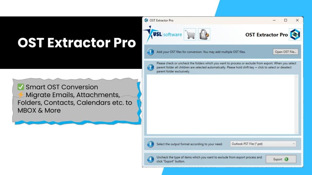 OST to MBOX conversion tool